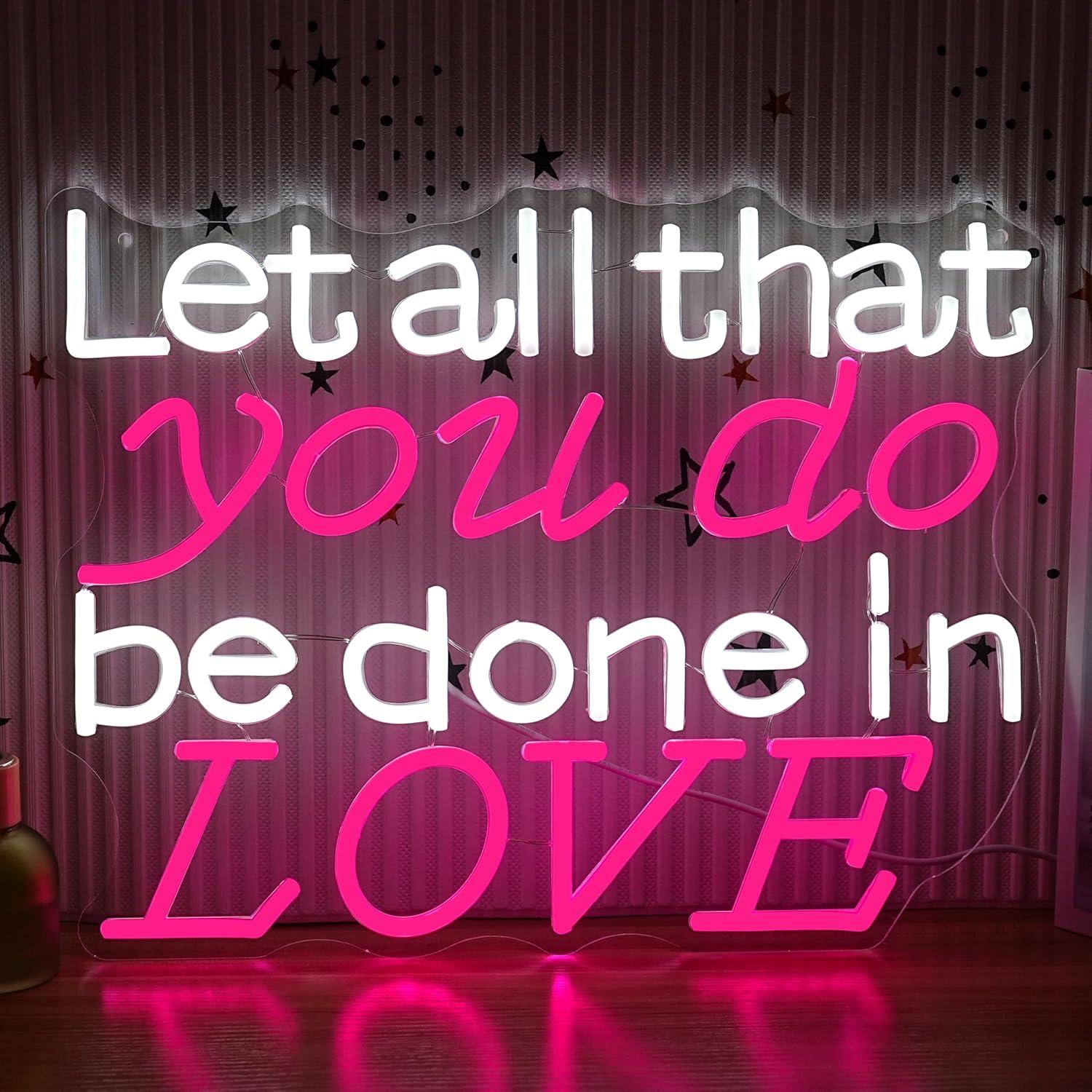 Lighting Decoration Wedding - Let All That You Do Be