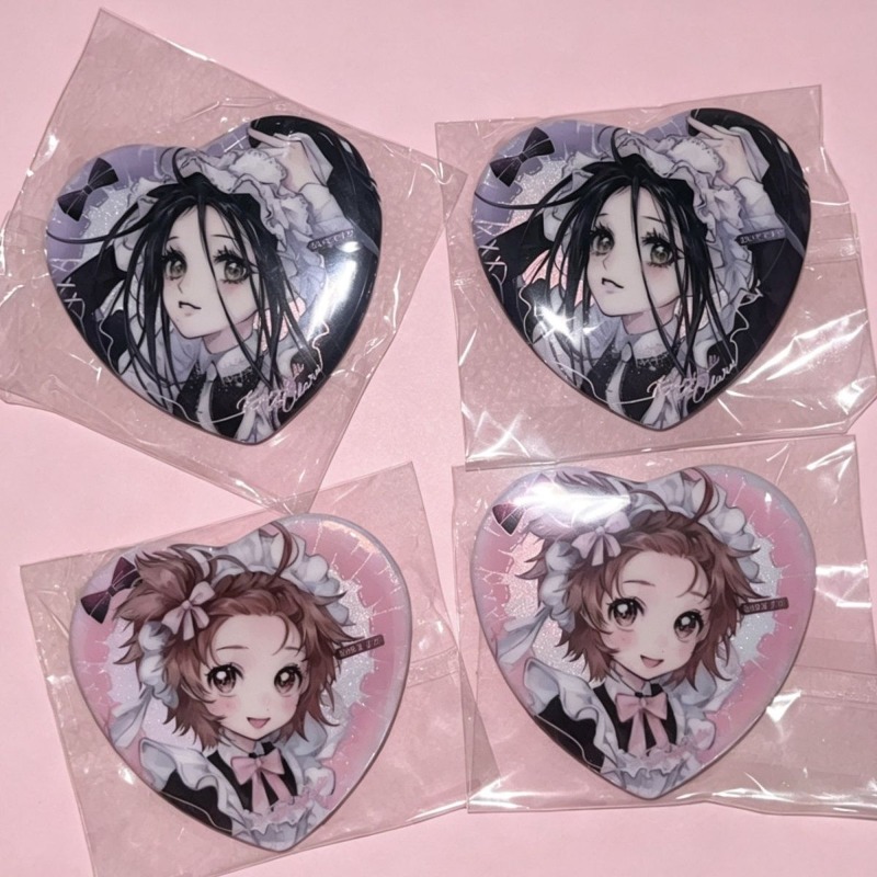 Elegant Decor & Lighting Llc - 5*5cm Maids outfit Heart badge Glossy