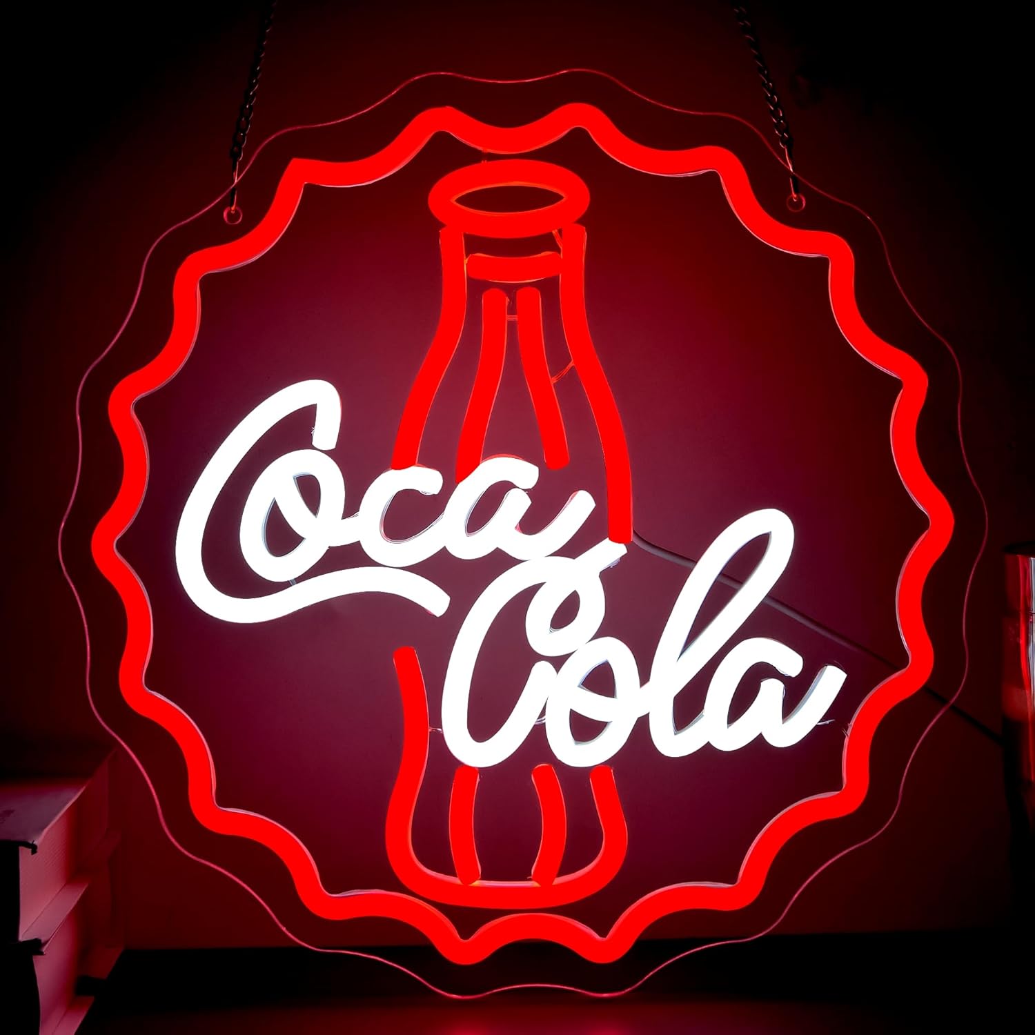 Lighting Decor For Bedroom - Cola Neon Sign Art Wall Light
