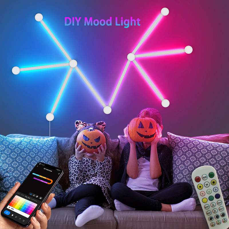 Decor Lighting Lamps - Smart RGB Wall Lamp, Bluetooth APP