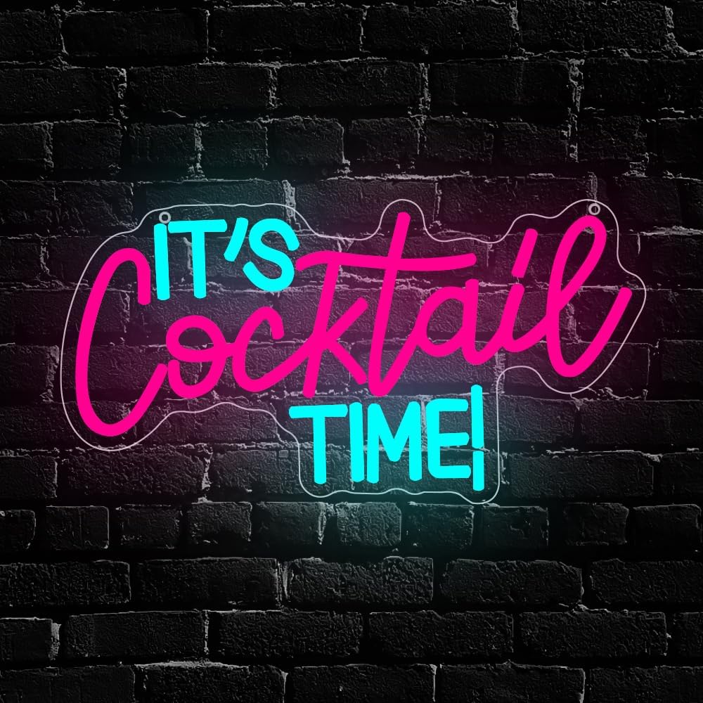 Lighting Decor For Room - Cocktails Neon Sign USB Powered LED