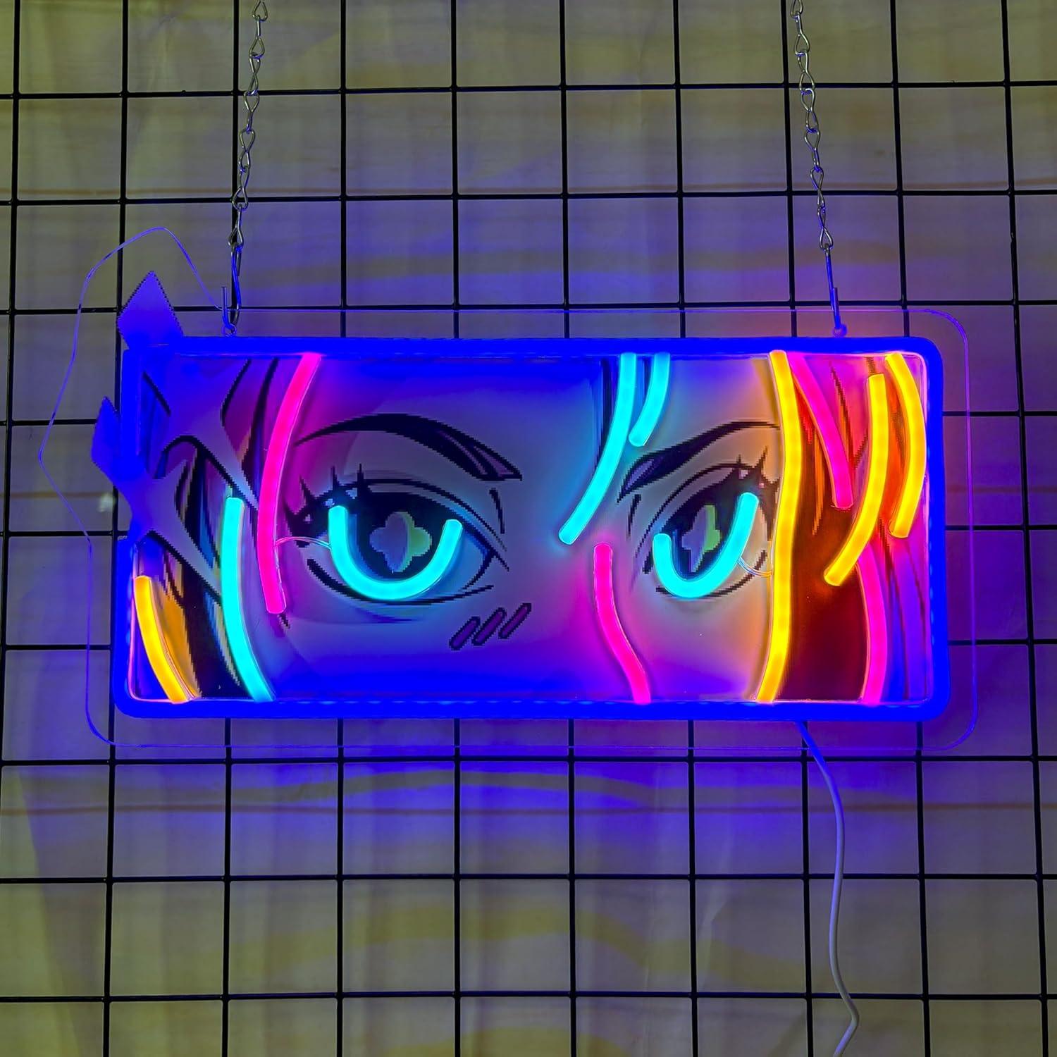 Lighting Decor For Room - Passionate Eyes Neon Sign USB Dimmable