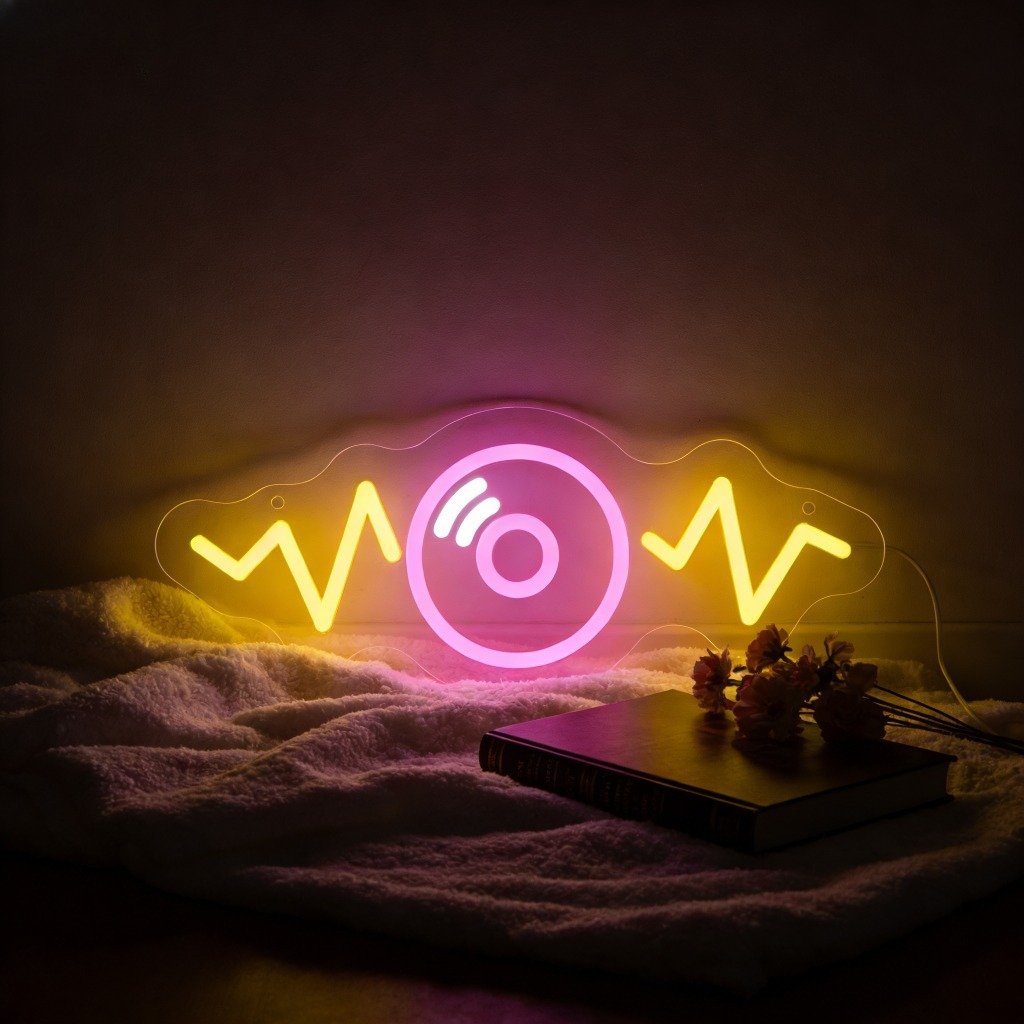 Outdoor Lighting Decor Wow - Sound Wave LED Neon Sign for
