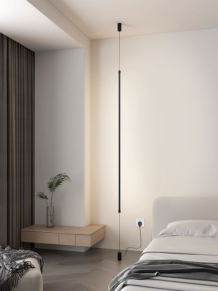 Lighting Decoration On Wall - Bedside Bedroom Pendant Light Straight Strip