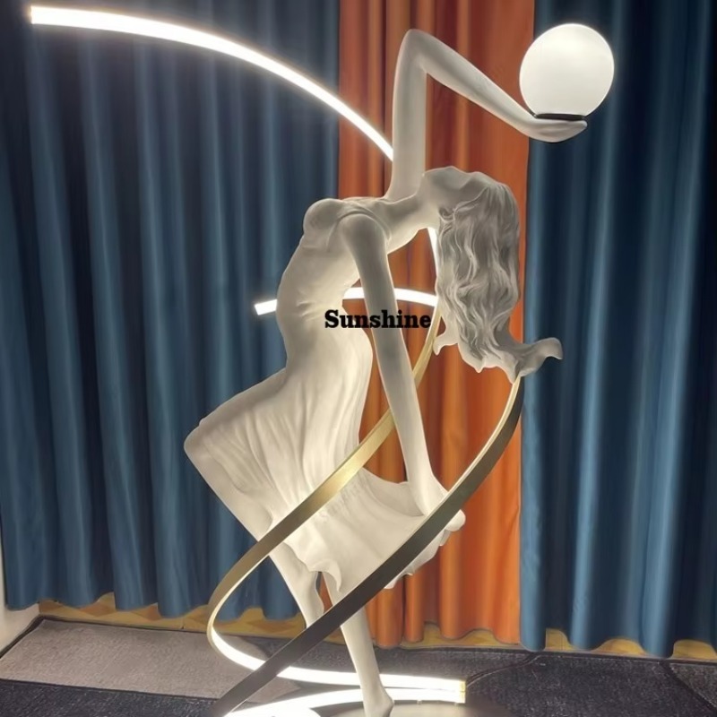 Decor Lighting Floor Lamps - Abstract Sculpture 3-color Light LED Floor