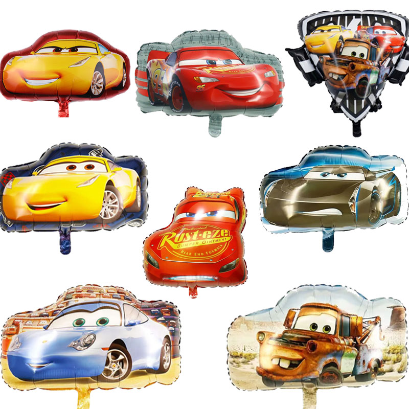 Lighting Mcqueen Birthday Decor - 6pcs Disney Lightning McQueen Car Theme