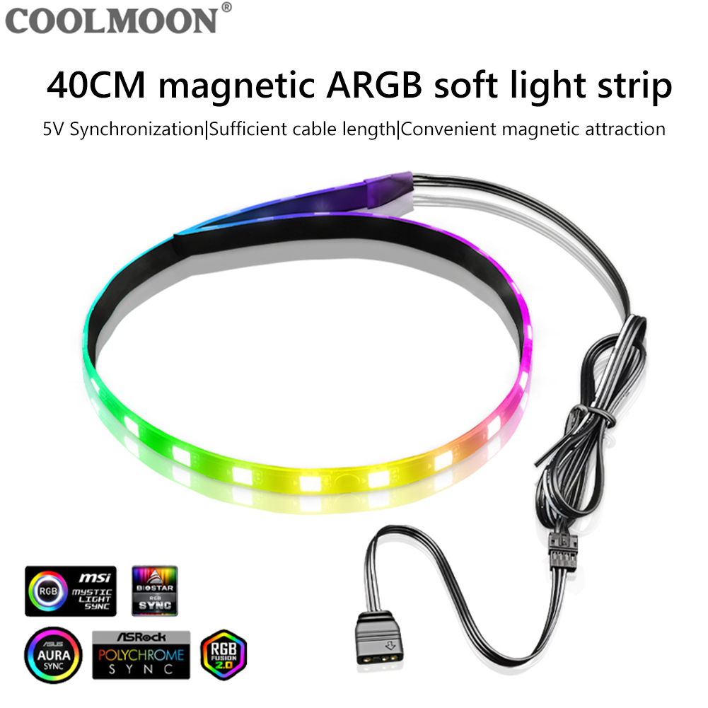 Lighting Bolt Decor - COOLMOON CM-LS40 5V ARGB PC Case