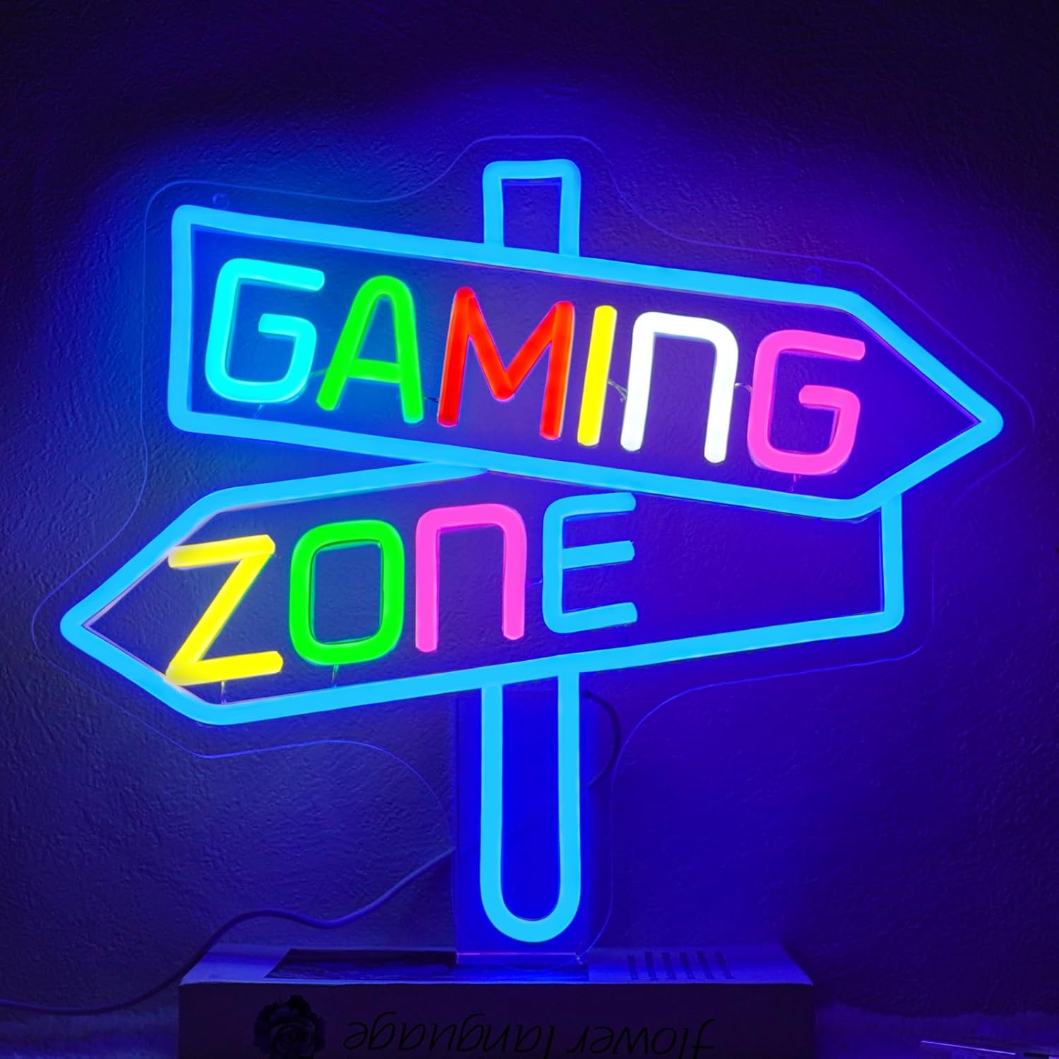 Lighting Decor For Room - Gaming Zone Neon Sign USB LED