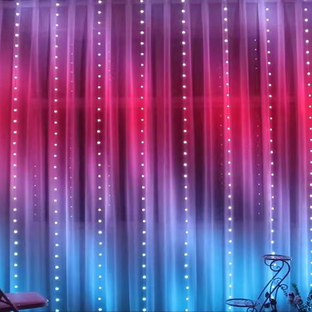 Lighting Decoration Wedding - 3M RGB Smart LED Curtain Lights