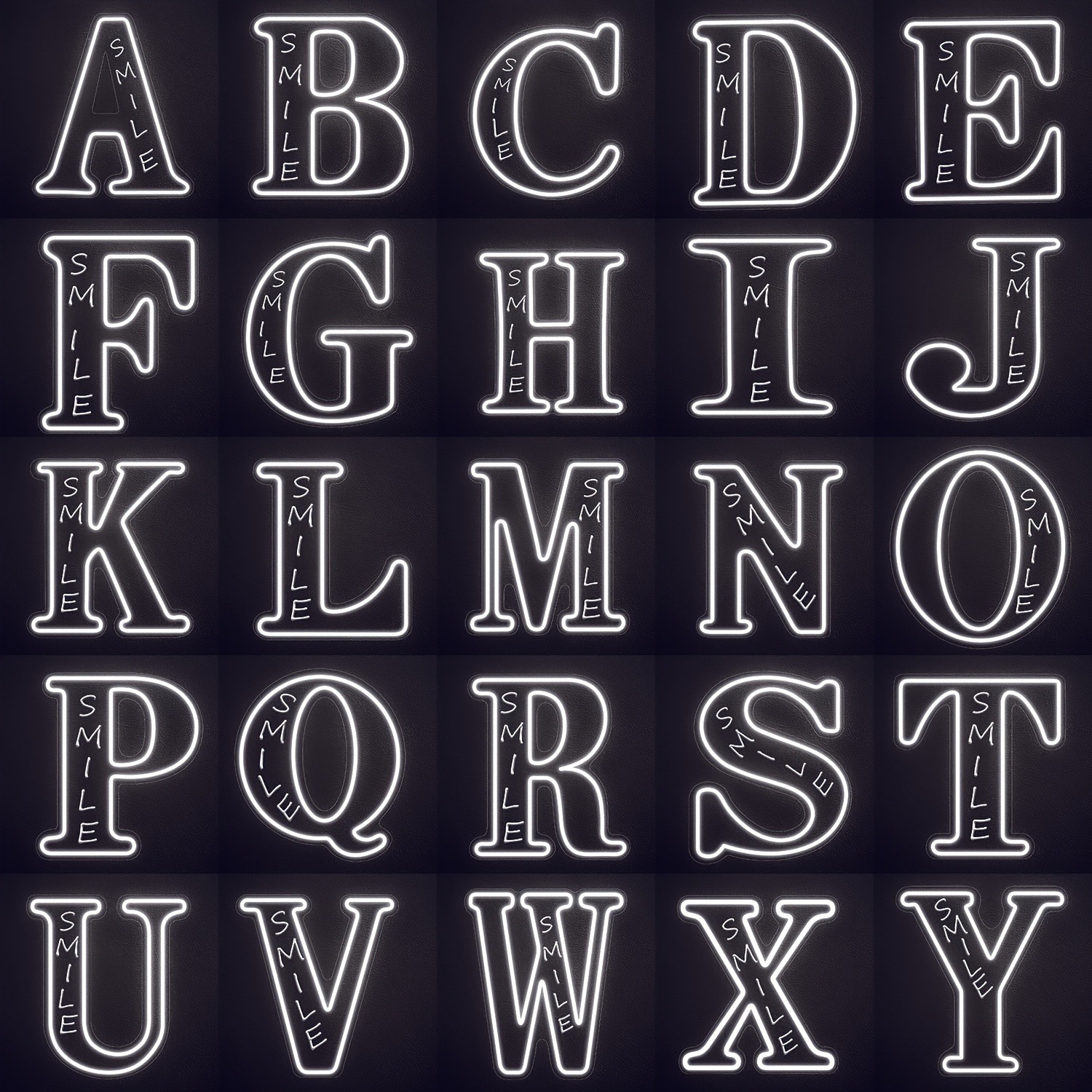 Lighting Decoration Wedding - Custom 26 Letters 3D Embossed LED