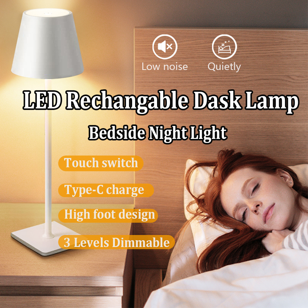 Lighting Decor For Room - LED Rechargeable Desk Light Wireless Table
