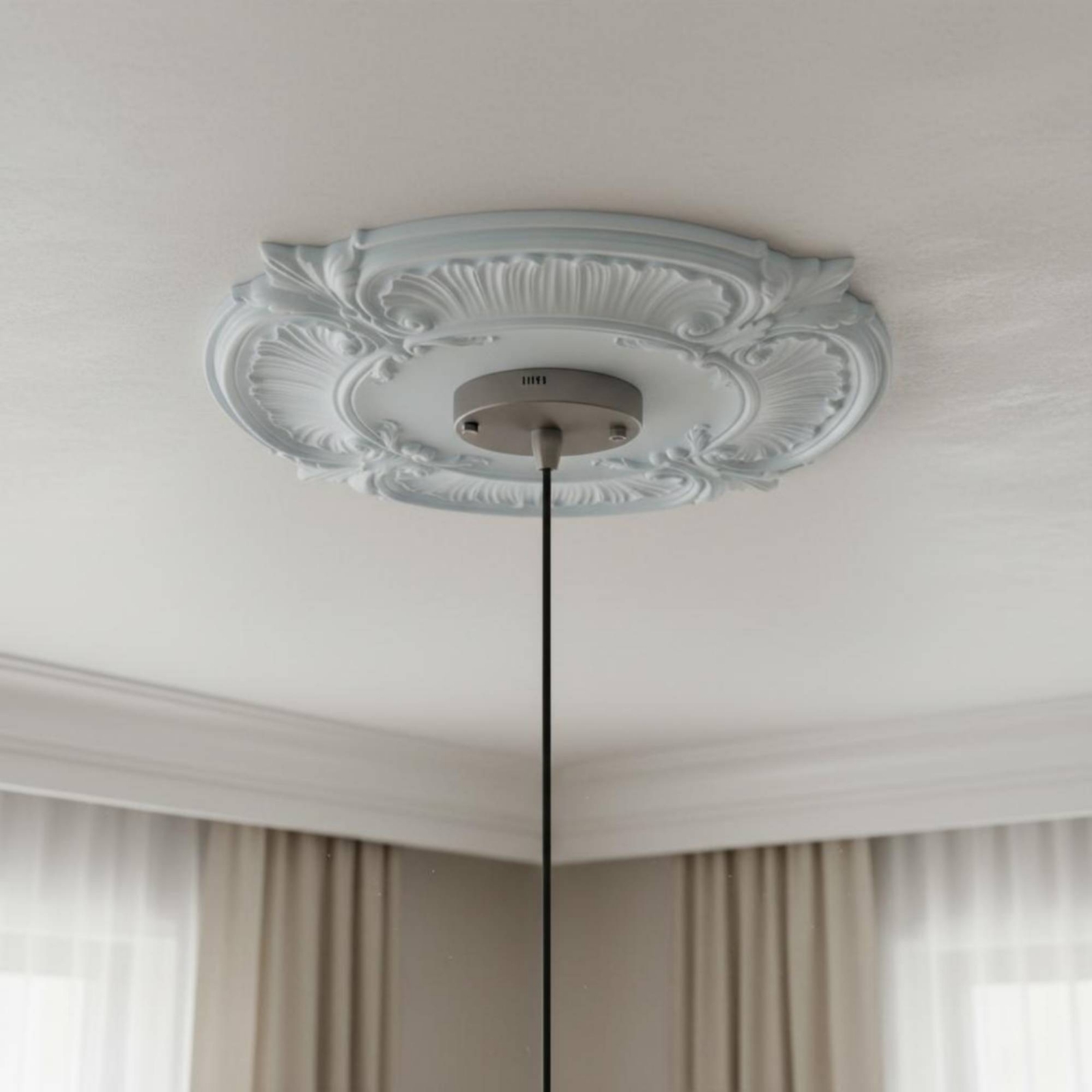 Round PU Ceiling Medallion Scr - مراجعة Decor Lighting & Decor Fires Photos وسعره