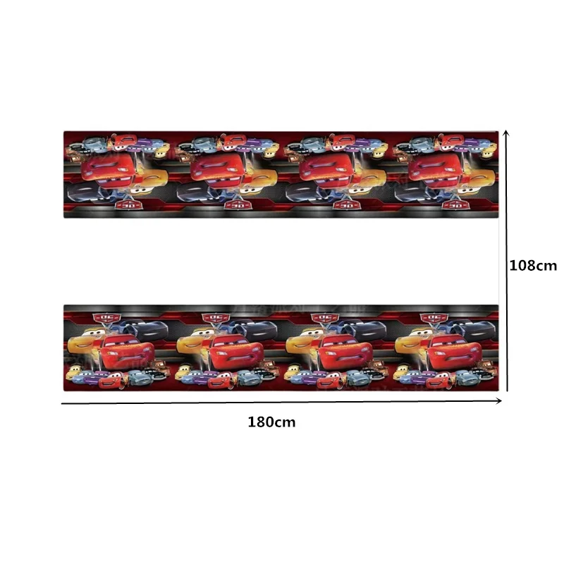 108*180cm Racing Cars Lightnin - مراجعة Lighting Mcqueen Birthday Decor وسعره