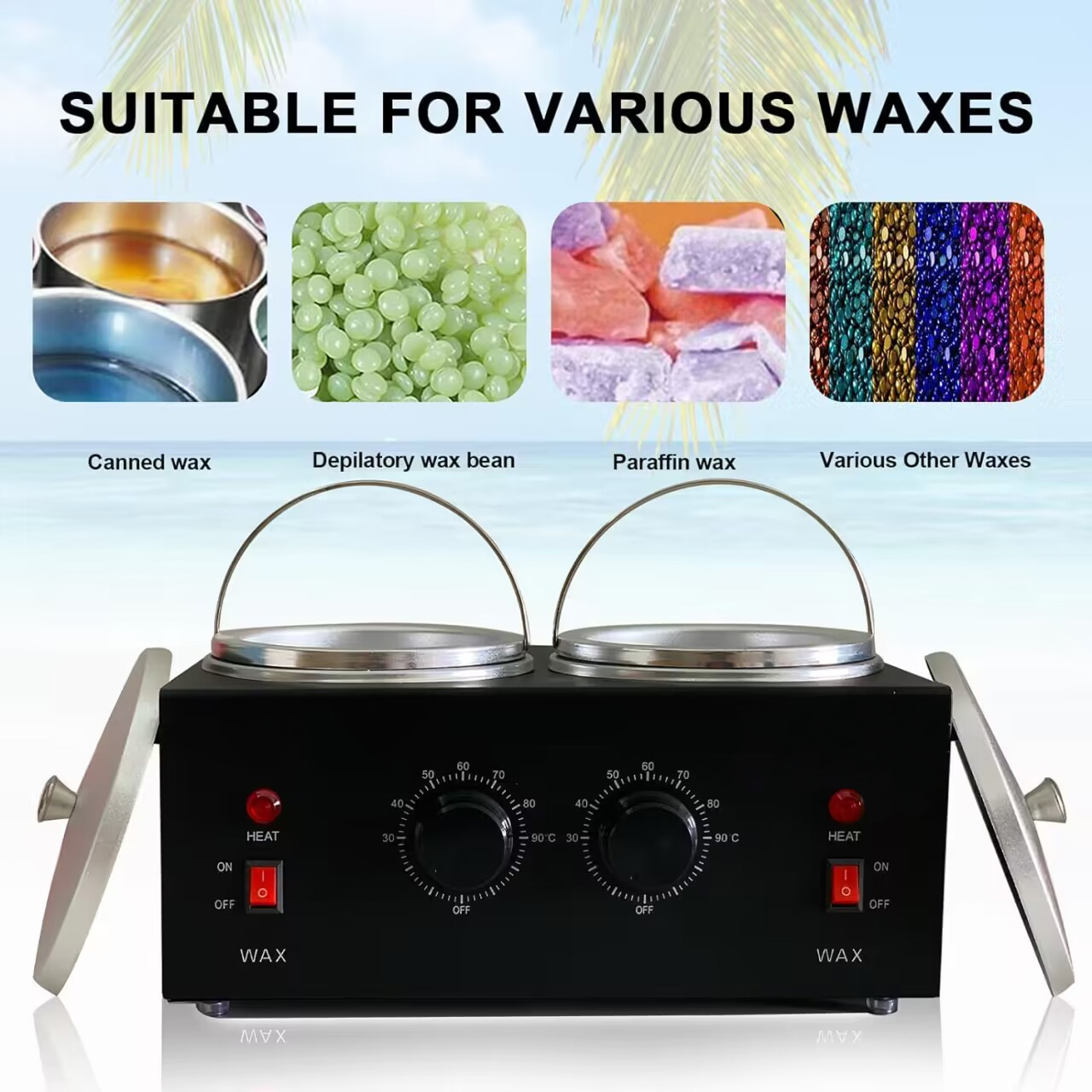 Dual Wax Pots Professional Ele - مراجعة Wax Melter Electric وسعره