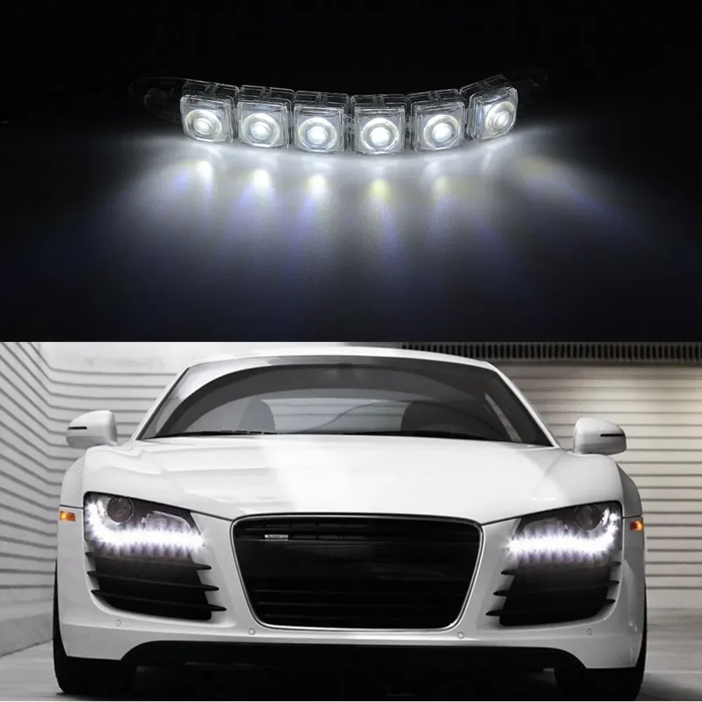 2PCS LED Waterproof DRL Light  - مراجعة Lighting Bolt Decor وسعره