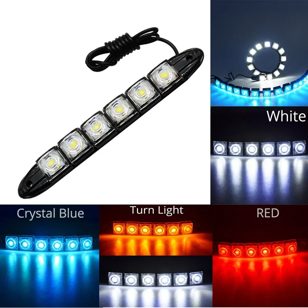2PCS LED Waterproof DRL Light  - مراجعة Lighting Bolt Decor وسعره