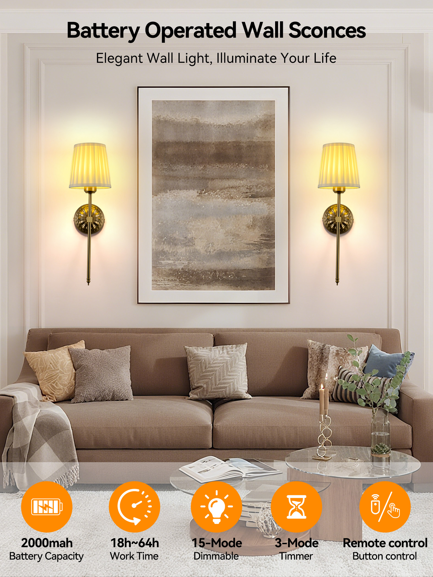 Battery-Powered Wall Light: Re - مراجعة Lighting Decoration On Wall وسعره