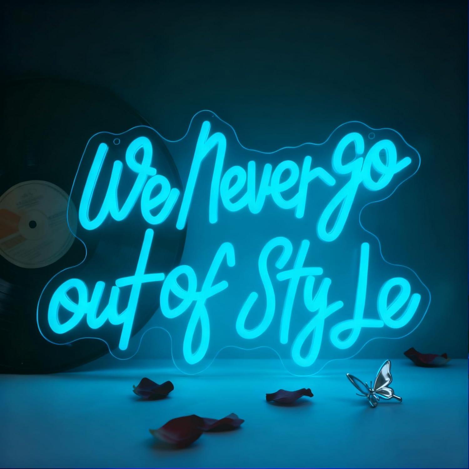We Never Go Out Of Style Neon  - مراجعة Lighting Decor For Bedroom وسعره