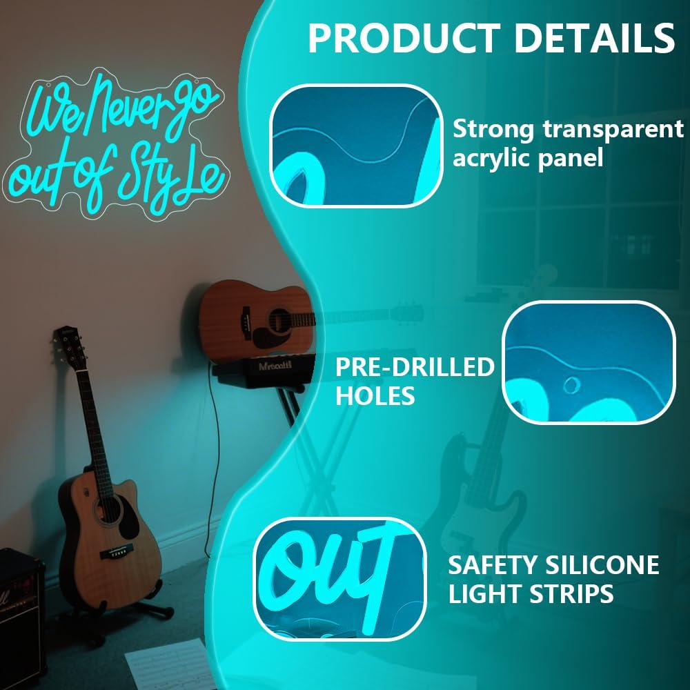 We Never Go Out Of Style Neon  - مراجعة Lighting Decor For Bedroom وسعره