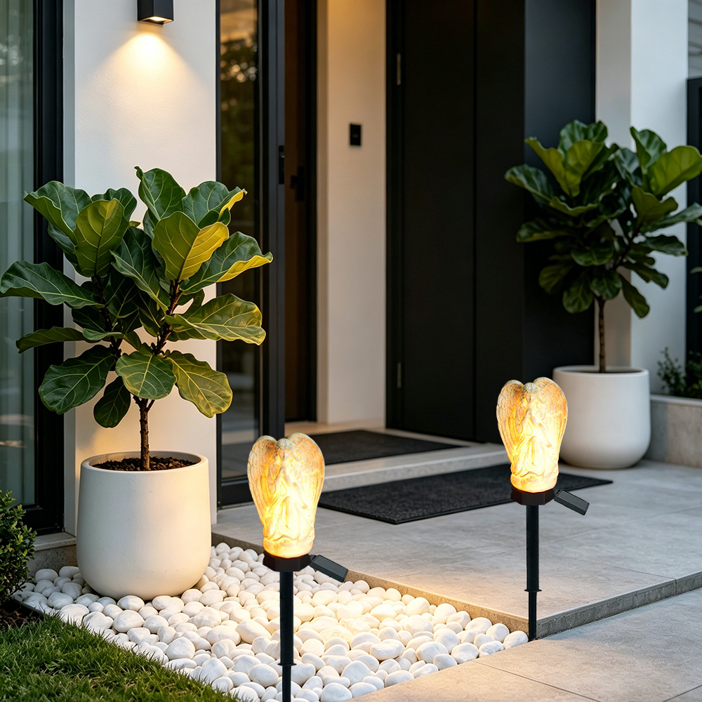 Solar Resin Angel Floor Light, - مراجعة Decor Lighting Floor Lamps وسعره