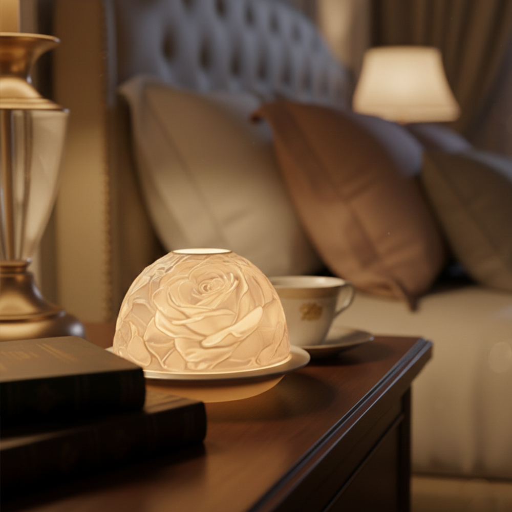 Elegant Rose Porcelain Candle  - مراجعة Lighting Decoration Wedding وسعره