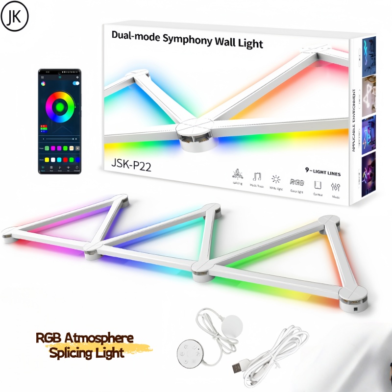 New Free Splicing DIY RGB Colo - مراجعة Lighting Decoration On Wall وسعره