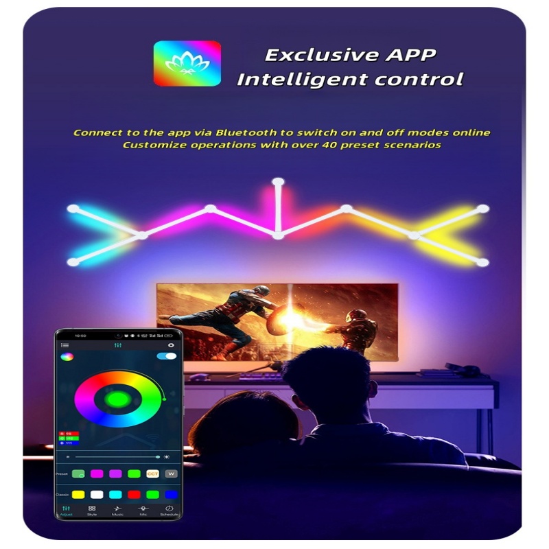 New Free Splicing DIY RGB Colo - مراجعة Lighting Decoration On Wall وسعره
