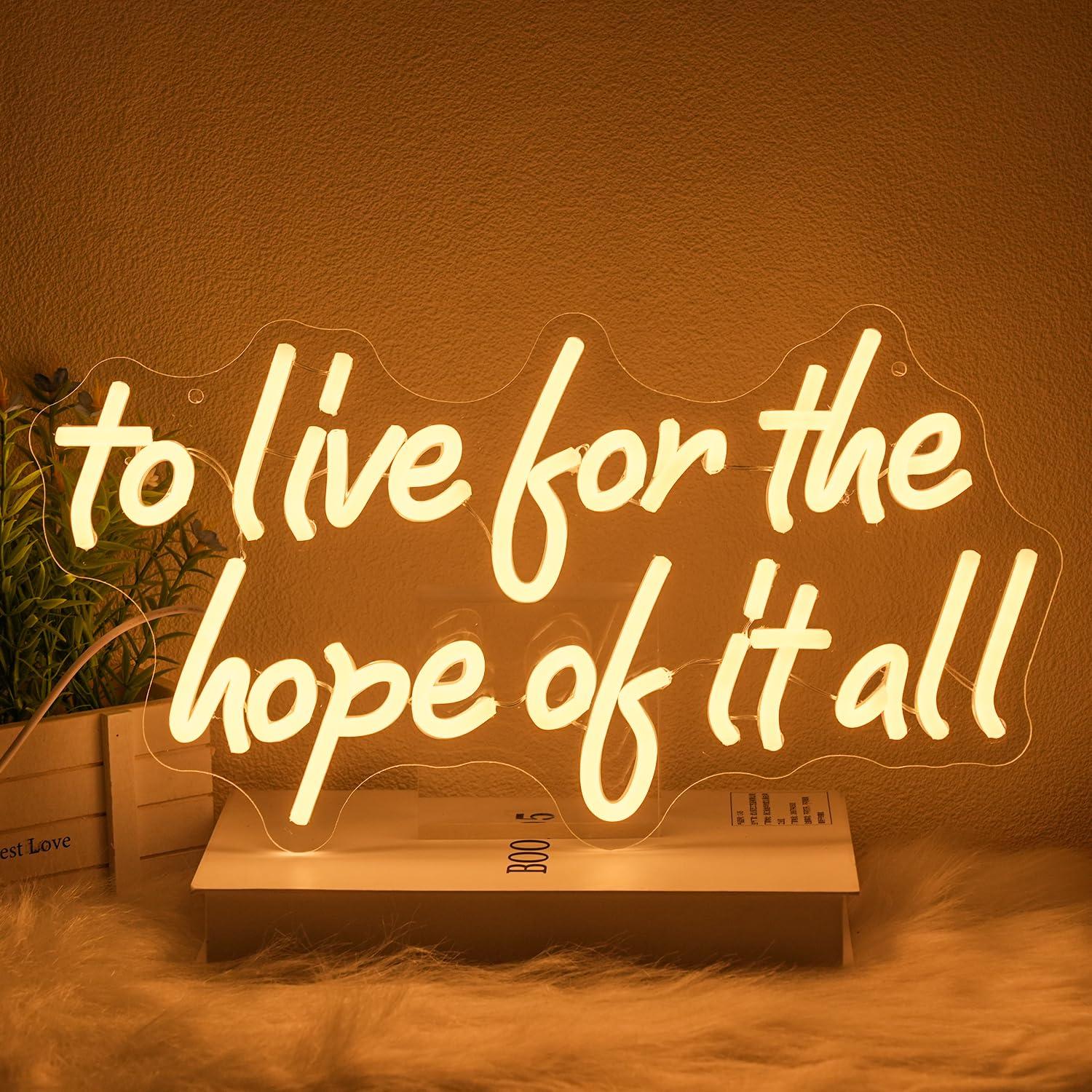To Live For The Hope Of It All - مراجعة Lighting Decor For Bedroom وسعره
