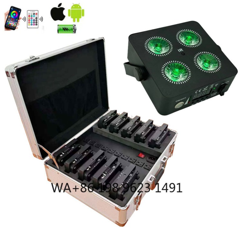 4X18W RGBWA+UV 6IN1 Mini Wirel - مراجعة Lighting Decoration Wedding وسعره