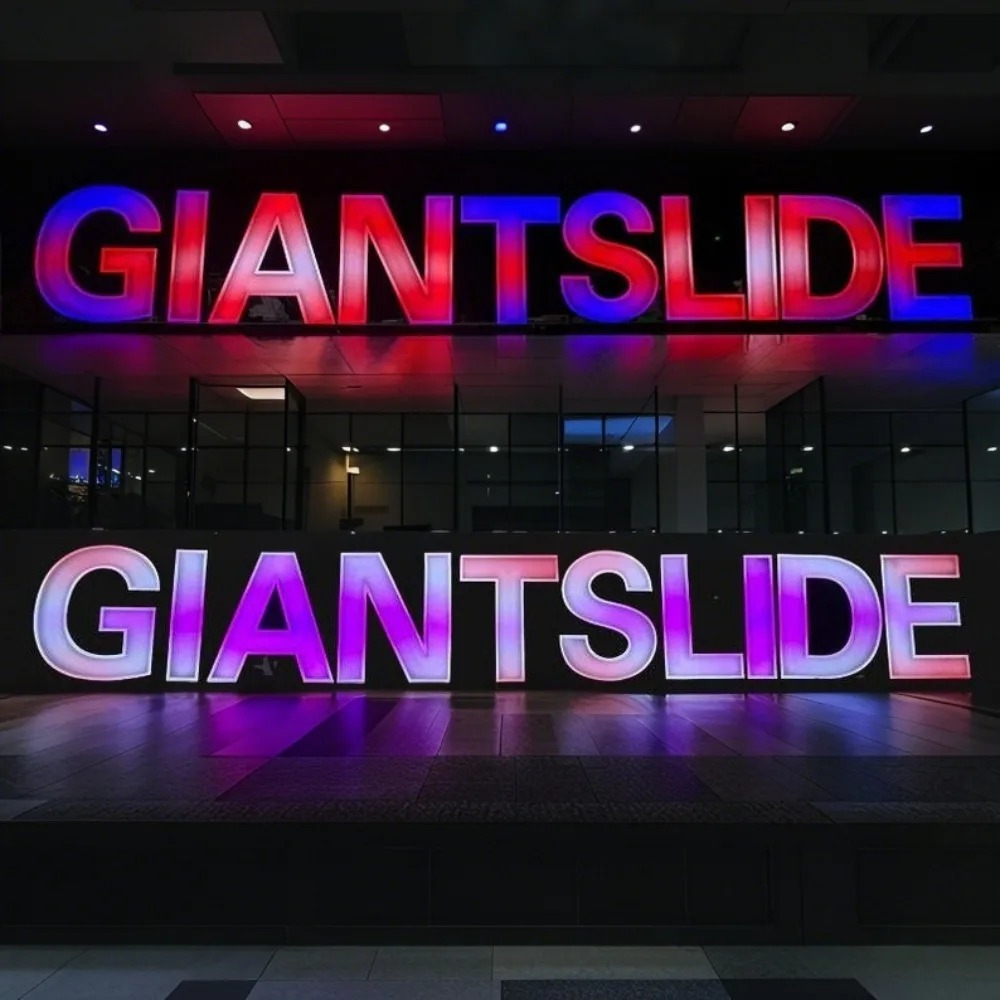 Custom RGB Metal LED Sign Wall - مراجعة Lighting Decor Company وسعره