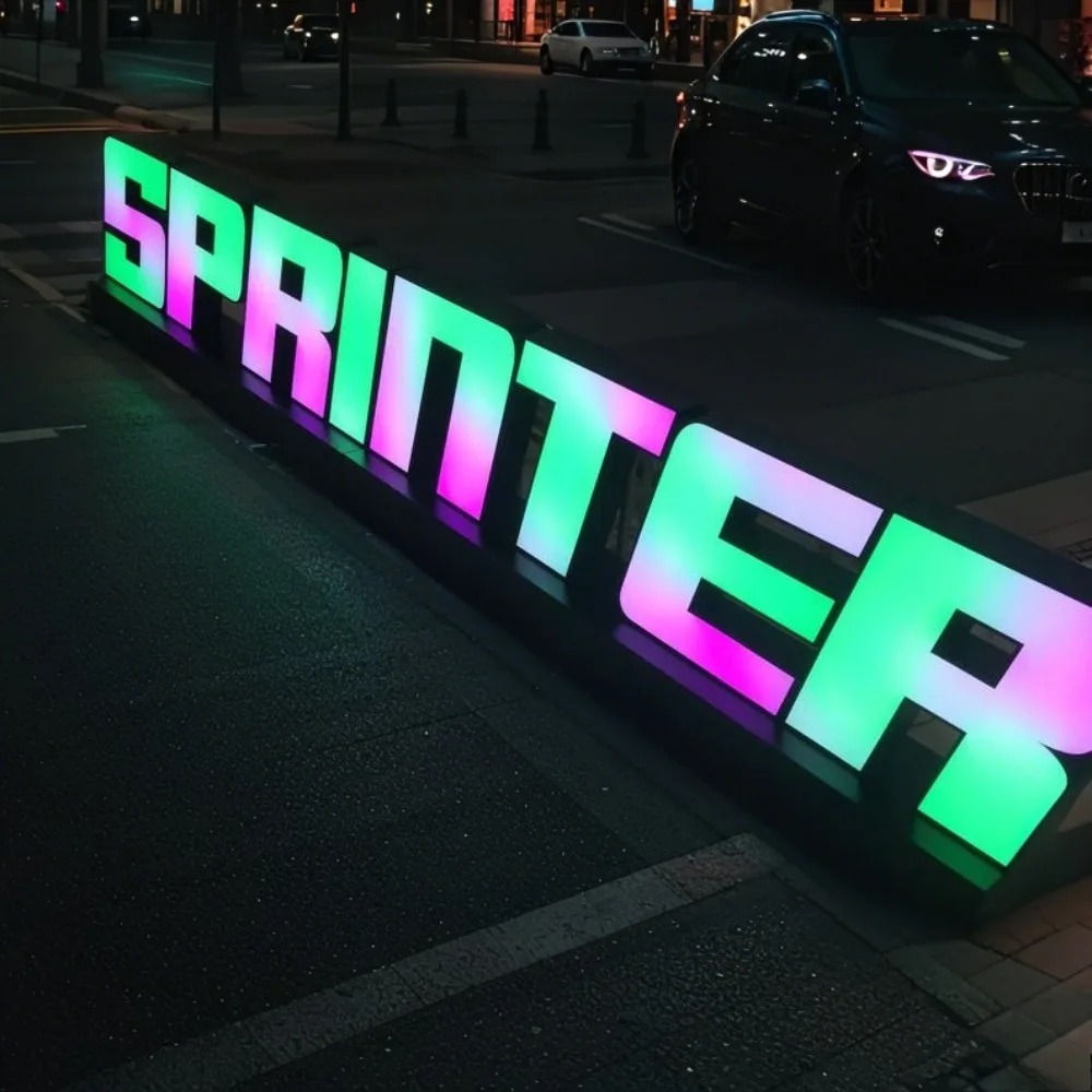 Custom RGB Metal LED Sign Wall - مراجعة Lighting Decor Company وسعره