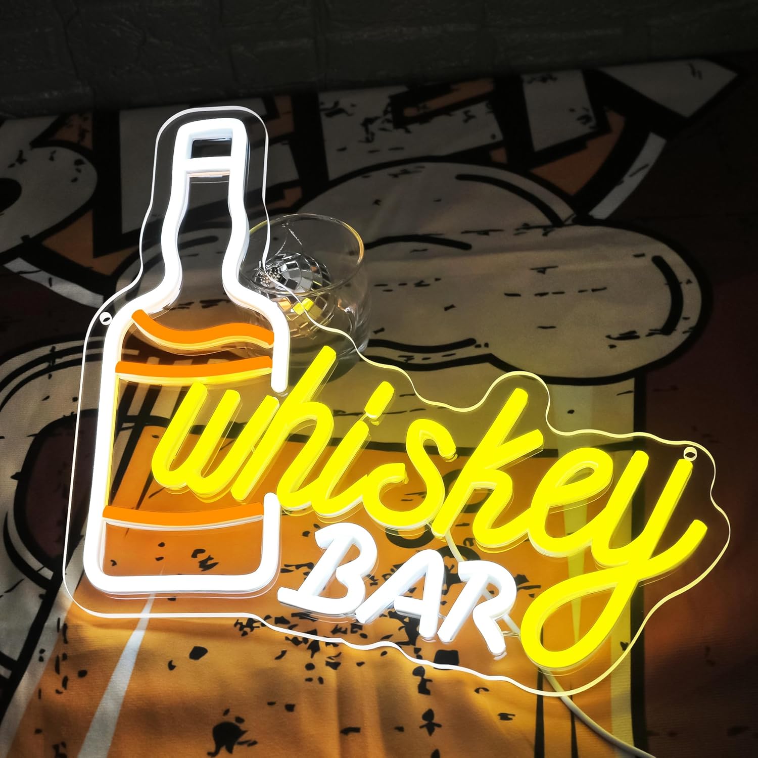 Whiskey Bar Neon Sign Business - مراجعة Lighting Decor For Room وسعره