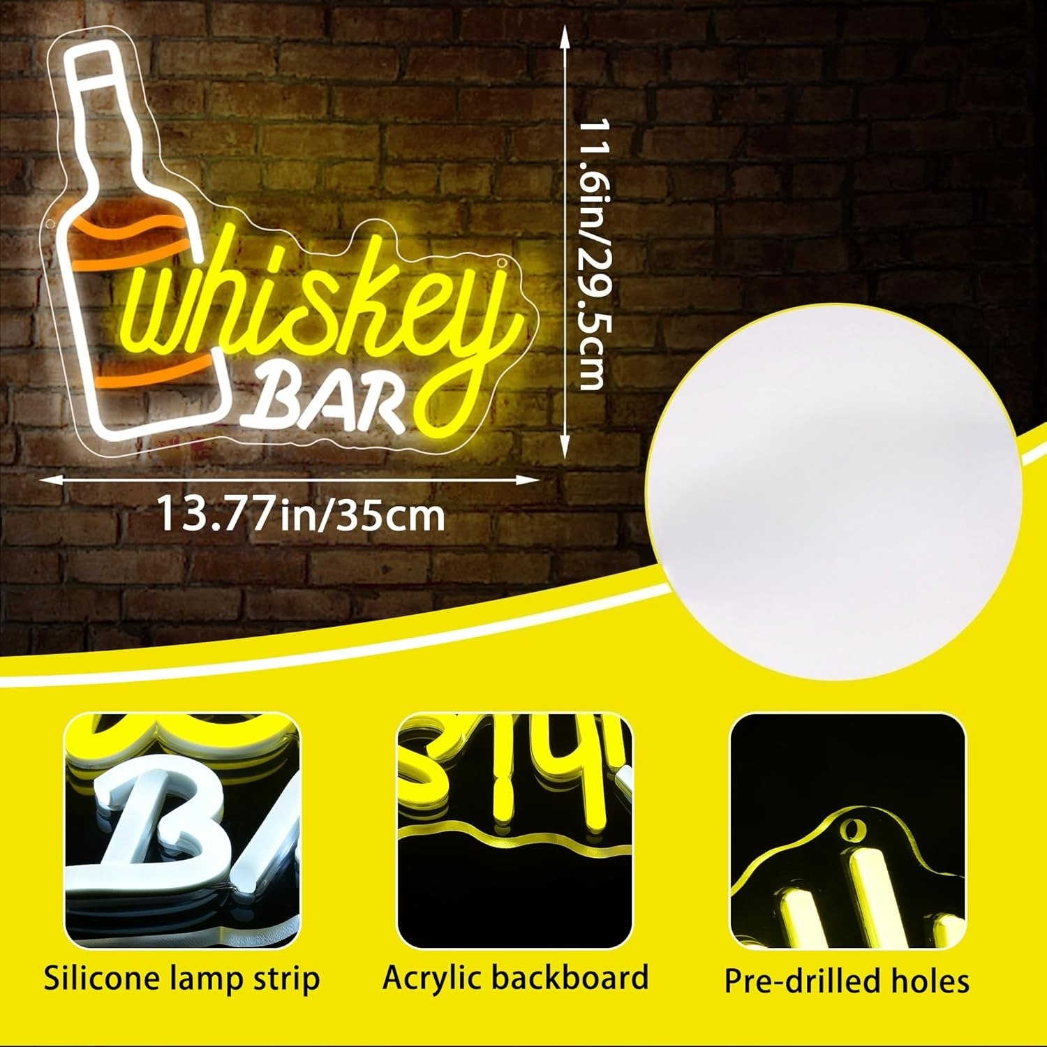 Whiskey Bar Neon Sign Business - مراجعة Lighting Decor For Room وسعره
