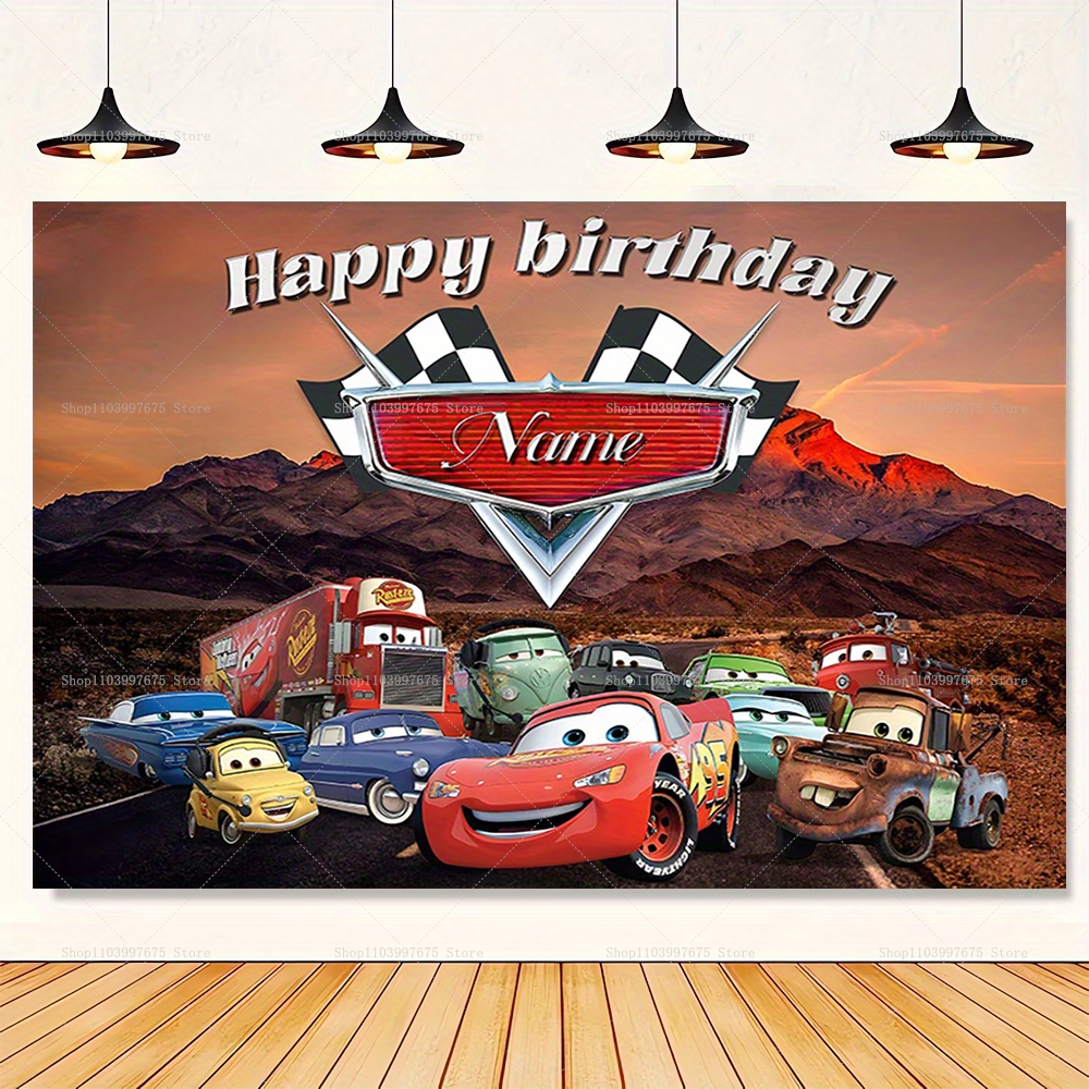 Customizable Disney Lightning  - مراجعة Lighting Mcqueen Birthday Decor وسعره