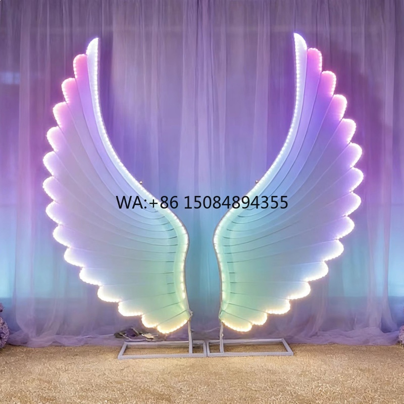 Glowing Angel Wings Light Prop - مراجعة Lighting Decoration Wedding وسعره