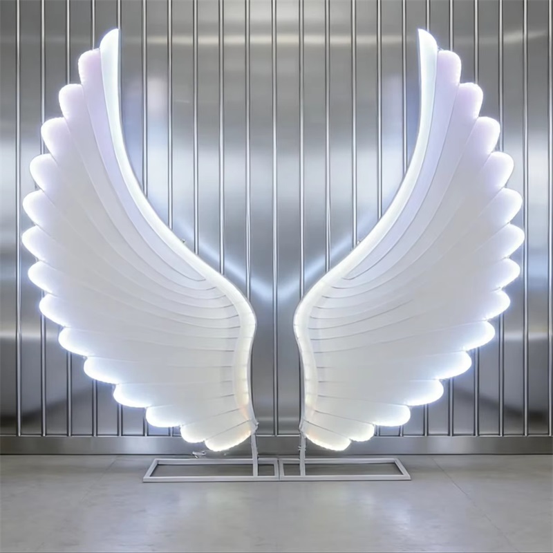 Glowing Angel Wings Light Prop - مراجعة Lighting Decoration Wedding وسعره