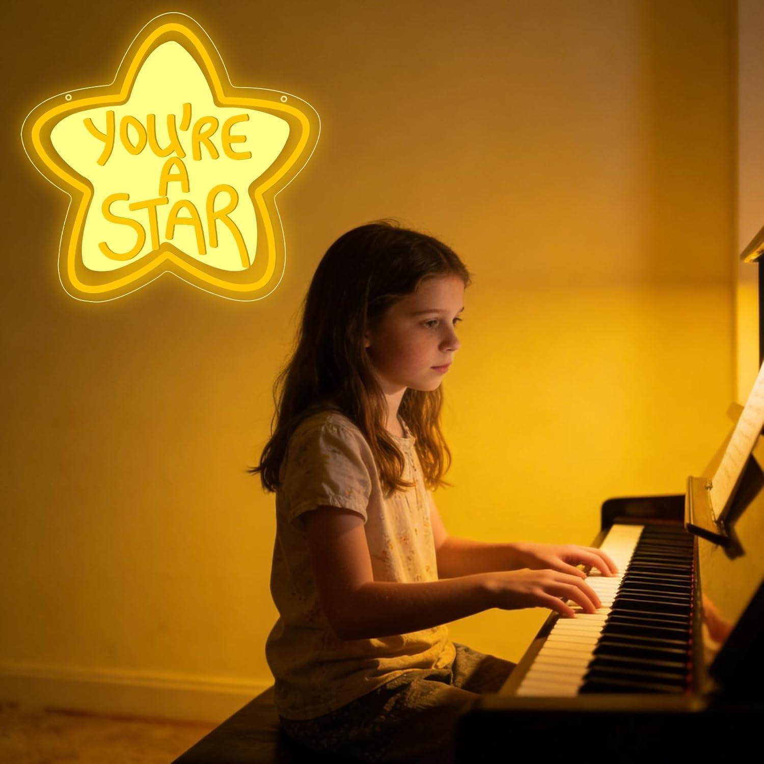 You're A Star Neon Sign USB Di - مراجعة Lighting Decor For Room وسعره