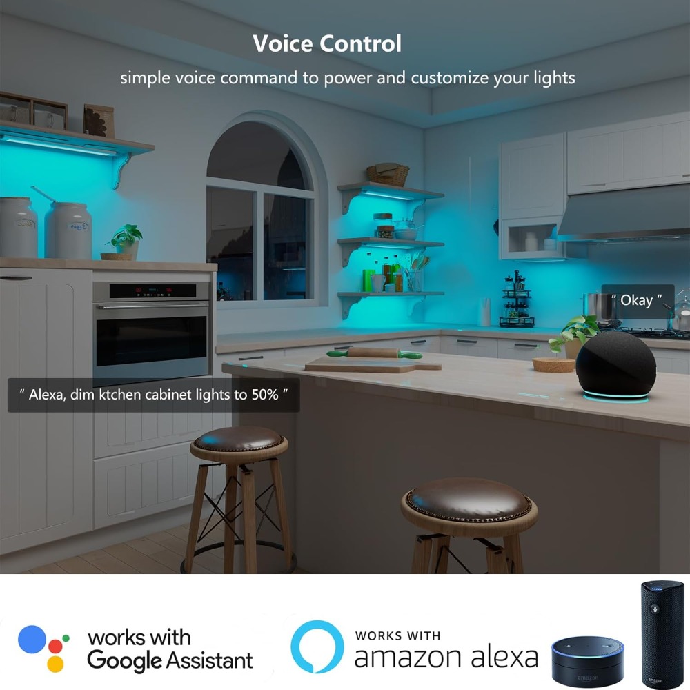 DC12V RGB Color Under Cabinet  - مراجعة Kitchen Decor Lighting وسعره