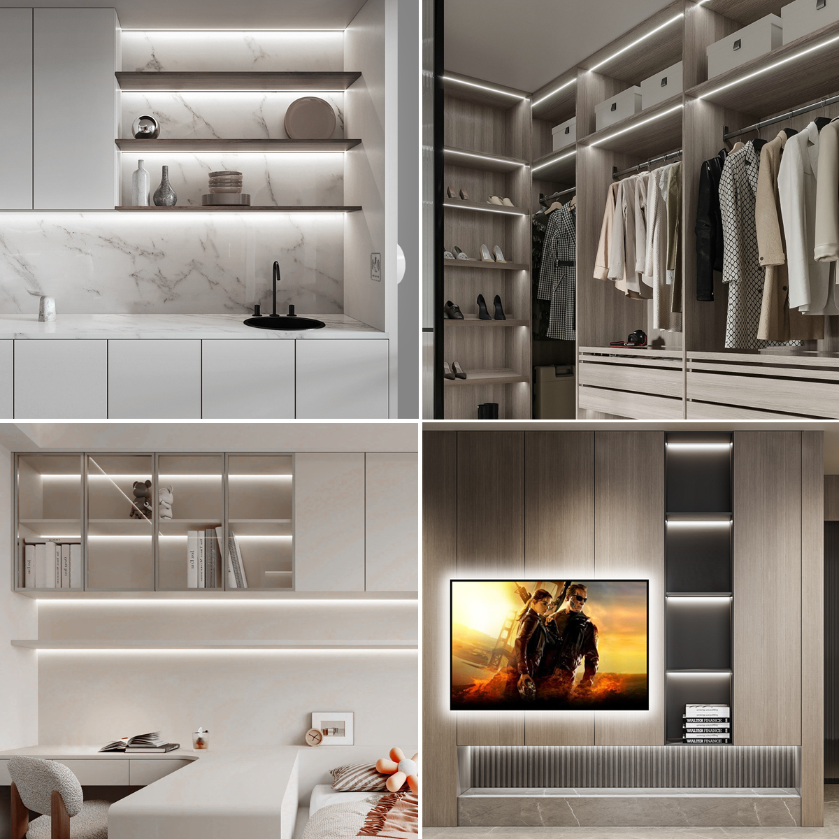 COB Linear Embedded LED Strip  - مراجعة Lighting Decoration On Wall وسعره