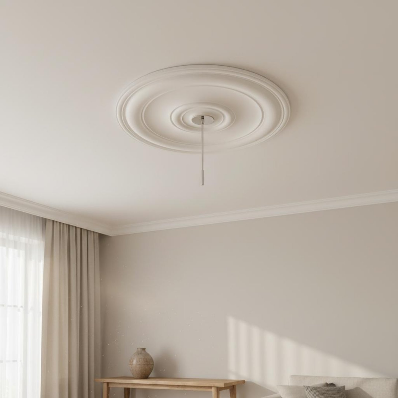Round Ceiling Medallion Europe - مراجعة Decor Lighting & Decor Fires Photos وسعره