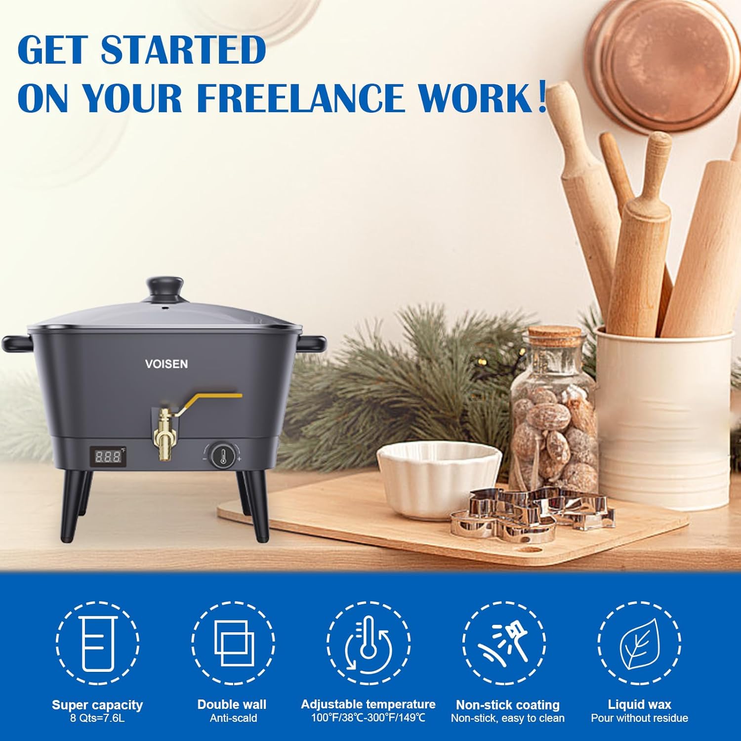 8Qt Electric Wax Melter for Ca - مراجعة Wax Melter Electric وسعره