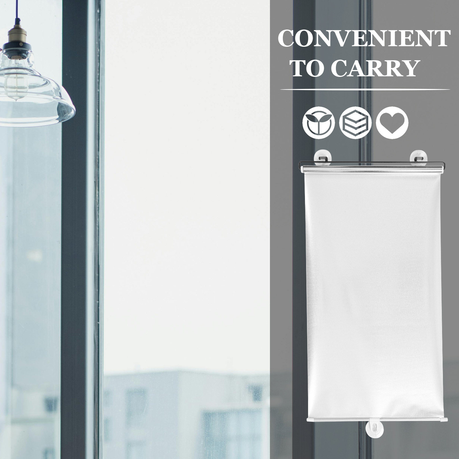 Window Shade Blackout Suction  - مراجعة Kitchen Decor Lighting وسعره
