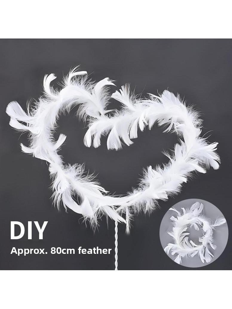 Pearl White Feathers Light Str - مراجعة Kitchen Decor Lighting وسعره