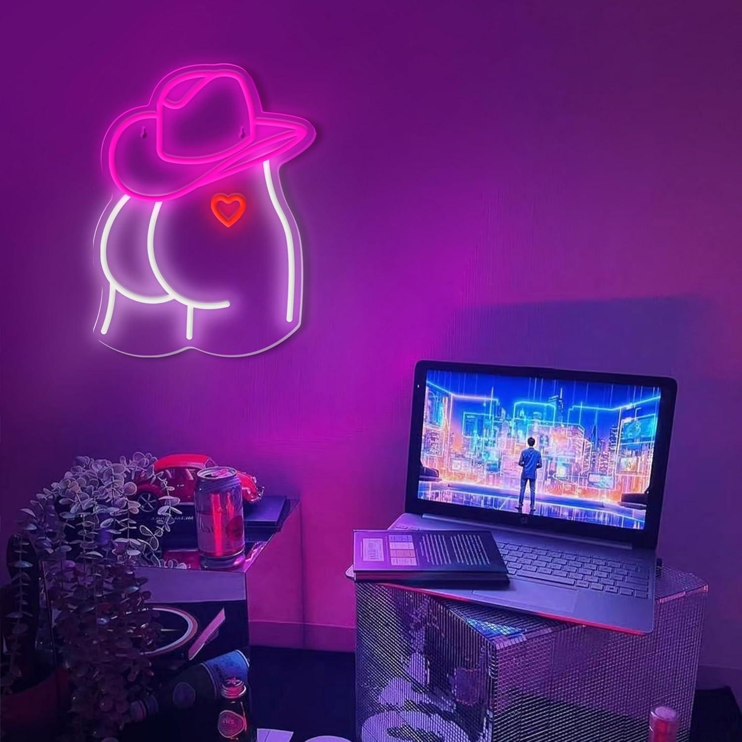 Cowgirl Neon Sign Dimmable LED - مراجعة Lighting Decoration Wedding وسعره
