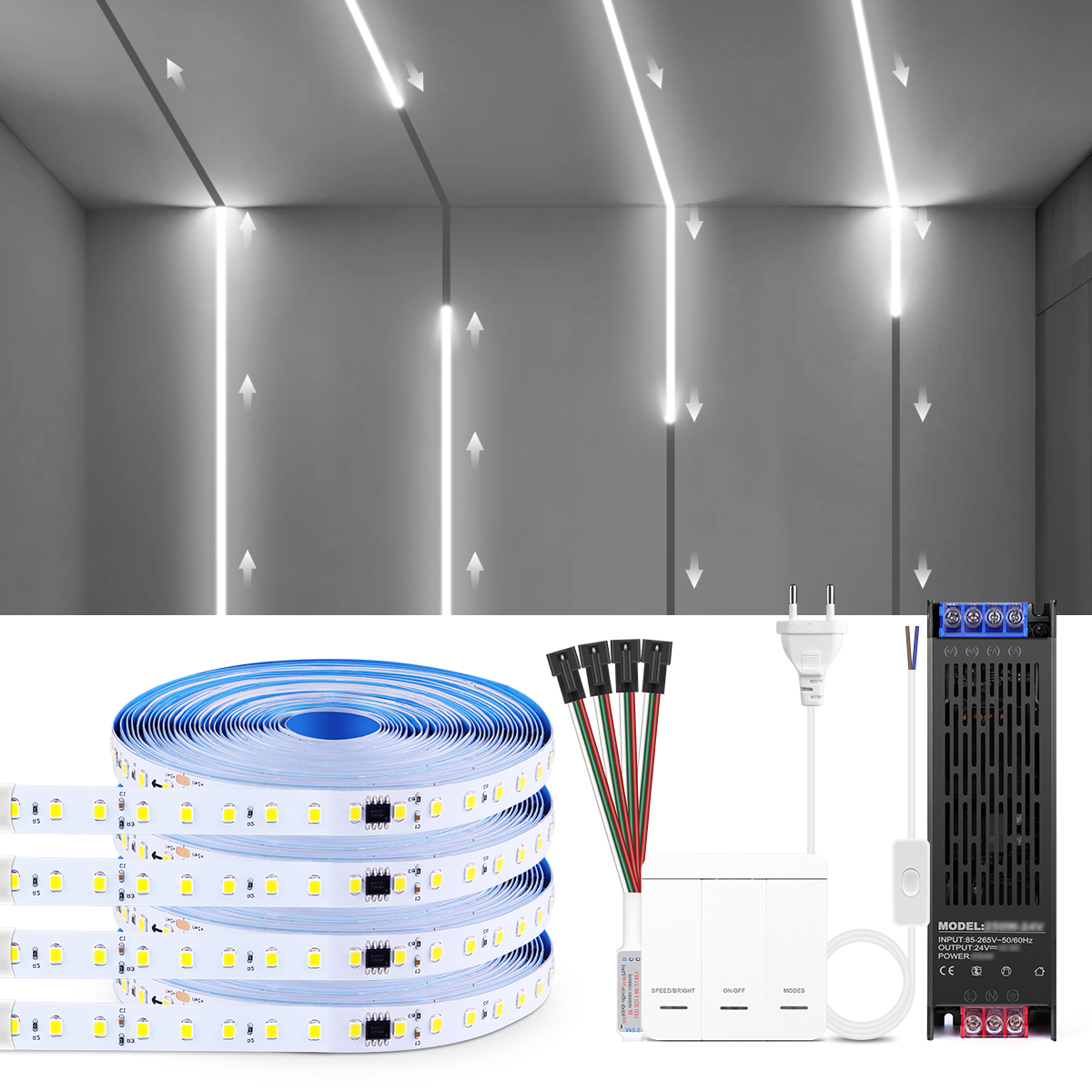 Smart Addressable1-4pcs LED St - مراجعة Lighting Bolt Decor وسعره
