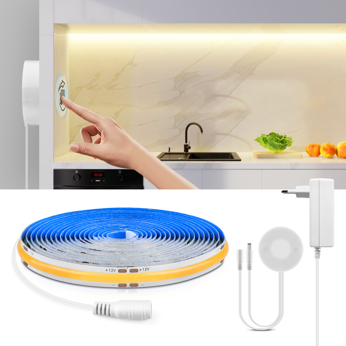 DC12V COB LED Light Strip With - مراجعة Lighting Bolt Decor وسعره
