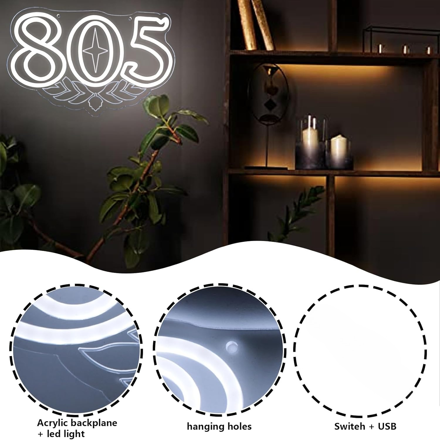 805 Neon Sign Beer Bar Art Wal - مراجعة Lighting Decor For Room وسعره