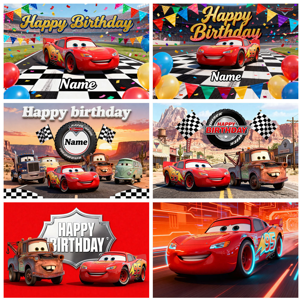 Disney Lightning McQueen Photo - مراجعة Lighting Mcqueen Birthday Decor وسعره