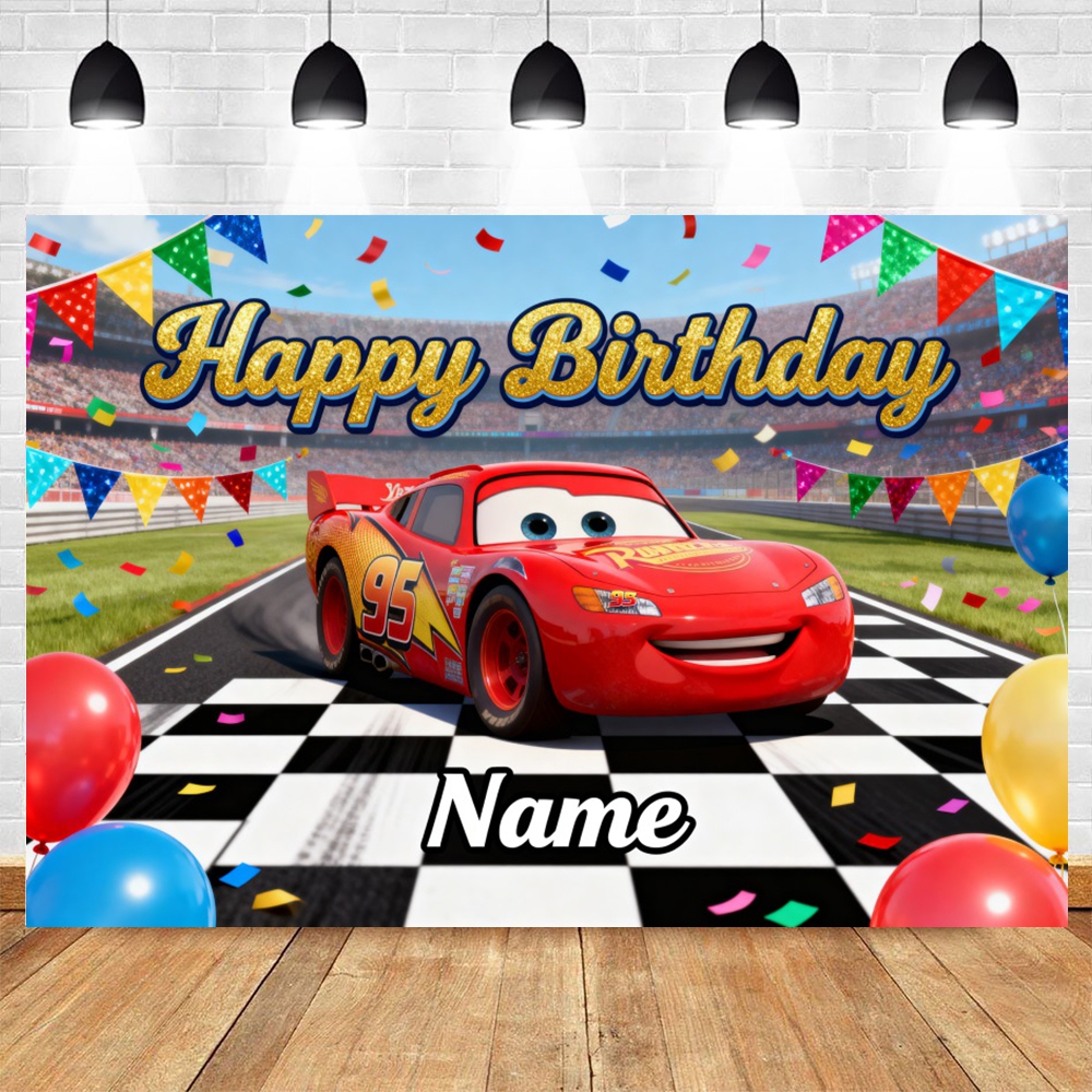 Disney Lightning McQueen Photo - مراجعة Lighting Mcqueen Birthday Decor وسعره