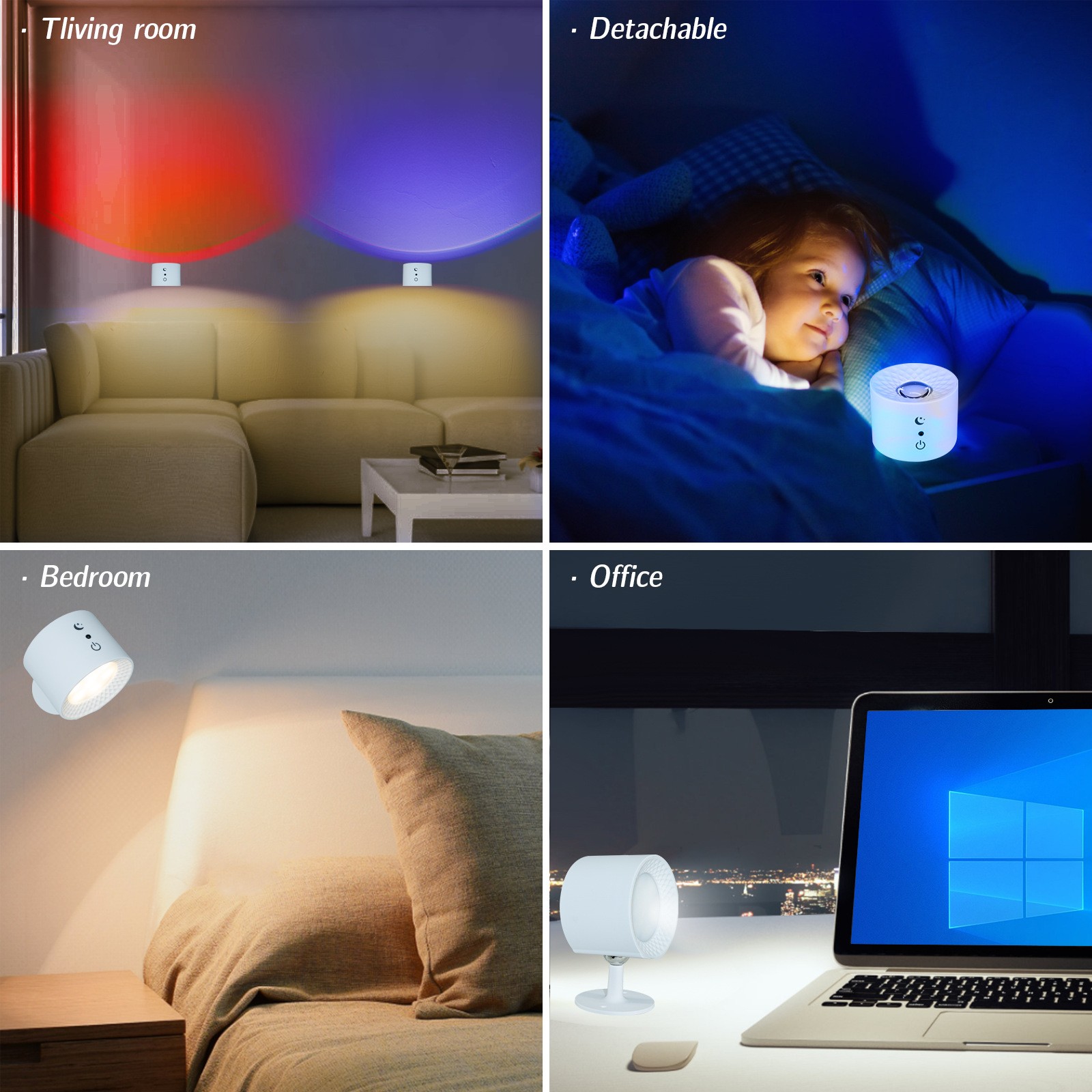 12 Color Wall Lamp Wireles Tou - مراجعة Lighting Decoration On Wall وسعره